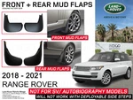 Land Rover Brand Range Full Size 2018+ L405 Oem Front & Rear Mud Flaps. Fixed Price $350.80.