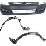Front Bumper Cover Kit For 2003-2005 Honda Accord Ex Lx Se Coupe. Fixed Price $286.42.