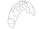 Genuine Volkswagen Under-body Shield 17a-825-205-a. Fixed Price $119.03.