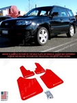 Rally Armor Ur Red Mud Flaps W/ White Logo For 2003-2008 Subaru Forester. Fixed Price $151.53.