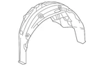 Genuine Lexus Quarter Panel Splash Shield 65637-76050. Fixed Price $138.62.