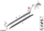 Genuine Bmw M3 G80 Comp. M Xdrive Stone-chip Guard Left Rear 51148074717. Fixed Price $40.00.