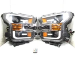 Aftermarket Pair Of Headlight Lamp W/ Color Strobe Light For 2015 Ford F150 Lkq. Fixed Price $292.08.