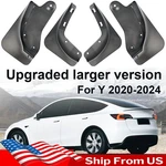 Large 4x Mud Flaps Splash Guard Mudguards Front Rear For Tesla Model Y 2020-2024. Fixed Price $18.99.