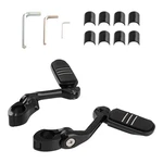 Black Motorcycle Footrest For Yamaha Suzuki Triumph Scooter 32mm Guard Bar. Fixed Price $53.88.