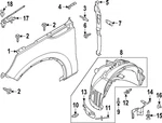 Genuine Ford Fender Liner Lc5z-16103-c. Fixed Price $190.56.