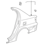 Genuine Toyota Quarter Panel 61602-52231. Fixed Price $185.39.