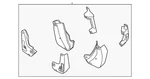 2021-2025 Acura Tlx Genuine Splash Guard Set Nh883p Oem 08p00-tgv-230. Fixed Price $187.45.