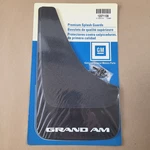 New Nos Gm Black Pontiac Grand Am Splash Guard Mud Flap Pair 12371109. Fixed Price $44.99.