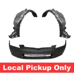New Front Bumper Cover & Fender Liner Set Kit For 2003-2005 Honda Accord Sedan. Fixed Price $91.59.