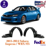 Front Fender Liner Splash Shields Set For 2011-2014 Subaru Impreza Wrx. Fixed Price $108.83.