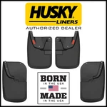 Husky Front Rear Mud Guards Flaps 2011-2016 Ford F250 F350 W/o Fender Flares Srw. Fixed Price $109.95.