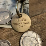 1973 Chevrolet C-10 Truck Solid Brass Key Fob 73 Chevy Pick Up Longbed Fleet. Fixed Price $14.95.