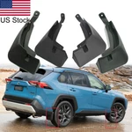 4x Black Front Rear Splash Mud Guards Flaps Flare For 2019-2022 Toyota Rav4. Fixed Price $32.29.