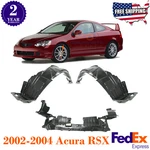 Fender Liners + Engine Splash Shield Under Cover For 2002-2004 Acura Rsx. Fixed Price $101.95.