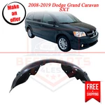 Front Fender Liner 5113094ad Right Side For 2008-2019 Dodge Grand Caravan Sxt. Fixed Price $37.99.
