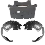 Front Fender Liner & Engine Under Cover Set For 2009-2013 Audi A4 S4 Au1228121. Fixed Price $78.84.