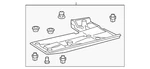 Genuine Lexus Floor Pan Splash Shield 58165-30110. Fixed Price $244.27.