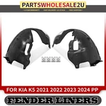 2pcs Front Inner Fender Liners W/ Insulation Foam For Kia K5 Gt Gt-line 21-24. Fixed Price $153.68.