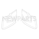 For Pair Set Of 2 Front Mud Guard Flap Genuine Kit Toyota Fj Cruiser 07-14. Fixed Price $76.23.