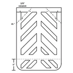 Sirco Mf2424rc Thick Chevron Black Mud Flap. Fixed Price $10.34.