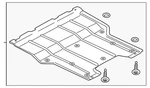 Genuine Audi Lower Shield 8u0-863-821-a. Fixed Price $210.00.