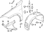 Genuine Bmw Fender Liner 51-71-9-465-699. Fixed Price $120.10.