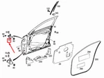 Mercedes-benz C W205 Front Right Upper Door Hinge A2057200237. Fixed Price $152.30.