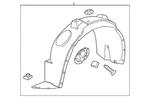 Genuine Gm 2010-2013 Chevrolet Equinox Front Wheelhouse Liner Assembly 23145495. Fixed Price $456.83.