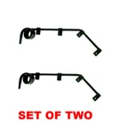Set Of 2 United Pacific 10615 Black Angled Mud Flap Hangers 3 Coils 28" Long. Fixed Price $50.00.