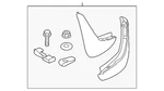 Genuine Land-rover Mudflaps - Rear 21my Onwards Vplrp0483. Fixed Price $124.92.