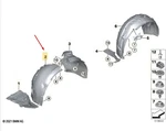 Bmw Ix I20 Front Right Arch Liner Part 51717932066 New. Fixed Price $304.78.