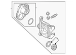Genuine Audi Caliper Assembly 8w0-615-404-n-qb7. Fixed Price $573.61.