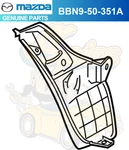 Genuine Mazda Bbn9-50-351a Driver Lh Rear Splash Shield 2010-2013 3. Fixed Price $36.65.