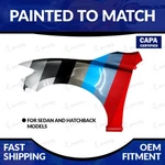 New Painted 42m Capa Certified Driver Side Fender For 2014-2018 Mazda 3. Fixed Price $219.98.