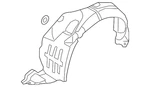 Genuine Hyundai 2014 Sonata Fender Liner 86811-3q700. Fixed Price $164.20.