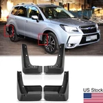 4pcs Black Front Rear Splash Guards Mud Flaps For Subaru Forester Suv 2014-2018. Fixed Price $46.99.