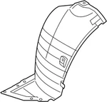 Genuine Infiniti Ft Fender Liner 63845-1ba0a. Fixed Price $119.06.