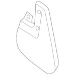 Genuine Nissan Splash Guards - Front Set (2-piece / Black) 999j2-w4003. Fixed Price $116.48.