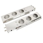 Mud Flap Hanger Stainless Steel W/ Light Cutouts Spring Loaded 2 1/2 Pattern 30". Fixed Price $73.20.