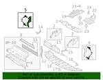 Ford Oem 2013-2016 Escape Right Air Deflector Cj5z8310d New In Package Nos. Fixed Price $20.50.