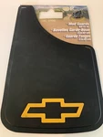 Nos Plasticolor Chevy Gold Bowtie Mud Flap Guards Pair Chevrolet 9x15 New. Fixed Price $29.99.