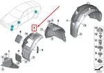 Bmw 8 F92 Front Right Inner Fender Part 517018060088. Fixed Price $193.43.