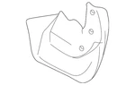 Genuine Mazda Mud Guard Bj0e-51-880. Fixed Price $4.85.