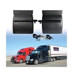 Pair Black Poly Quarter Fenders Set For Semi Truck, 24" X Freightliner Ke.... Fixed Price $93.43.