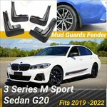 Fit For 2019-2022 Bmw 3 Series G20 Mud Flaps Splash Guard Fender Mudguard Black. Fixed Price $49.99.
