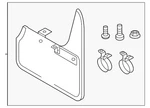 Genuine Volkswagen Splash Guards - Rear 5h0-075-101-a. Fixed Price $93.58.