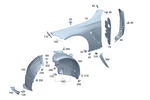 Genuine Mercedes-benz Wheel Spoiler 236-884-22-00. Fixed Price $36.00.