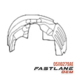2009-2020 Dodge Journey Front Left Fender Splash Shield New Oem 05116279ae. Fixed Price $97.75.