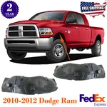 Fender Liners Set Front For 2010-2012 Dodge Ram 2500 3500 4wd. Fixed Price $110.05.